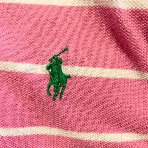 Polo by Ralph Lauren men’s pink stripe shirt, size L - Picture 3 of 5